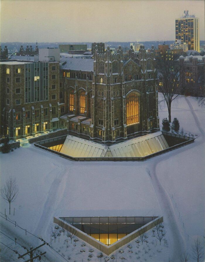 When The University Of Michigan Needed To Extend Its Law Library In The 1980s, Architect Gunnar Birkerts Designed The New Wing To Be Concealed Underground
