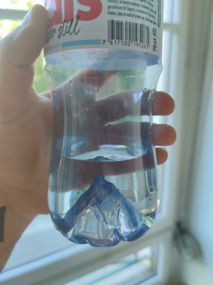 Posted This In Midlyinteresting, It Could Be Considered As Slightly Design P**n. This Water Bottle Has A Small Matterhorn In It