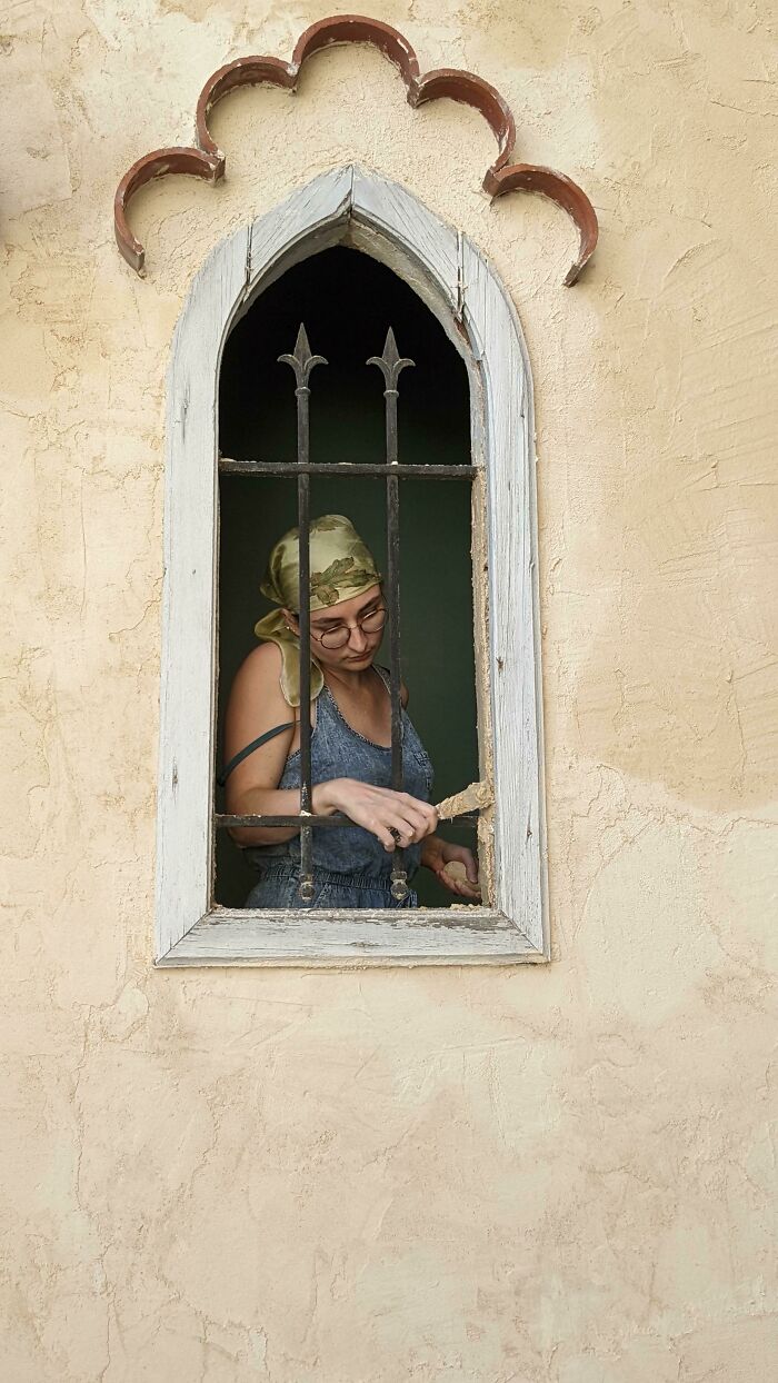 Hildegarde Repairing The Windows