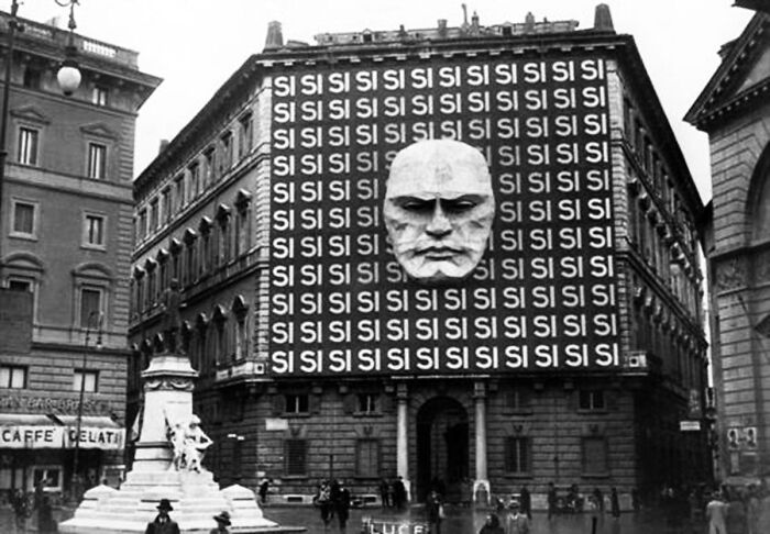 La sede del partido fascista italiano de Mussolini (1934)