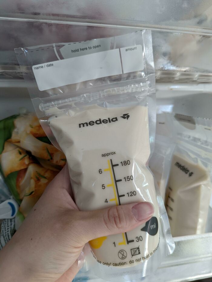 Not Zero Waste But Trying To Reduce My Waste, I Live On My Own And Can't Finish A Carton Of Oat Milk For The Life Of Me So My Friend Gave Me A Few Of These Breast Milk Bags To Portion It Out And Freeze