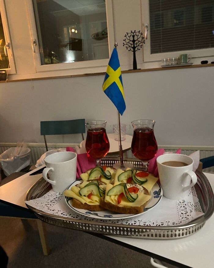 My Friend Sent Me This Picture Of Food In Swedish Maternity Hospitals, I Just Wanted To Know If The Food Is Like This Because I Can't Believe It