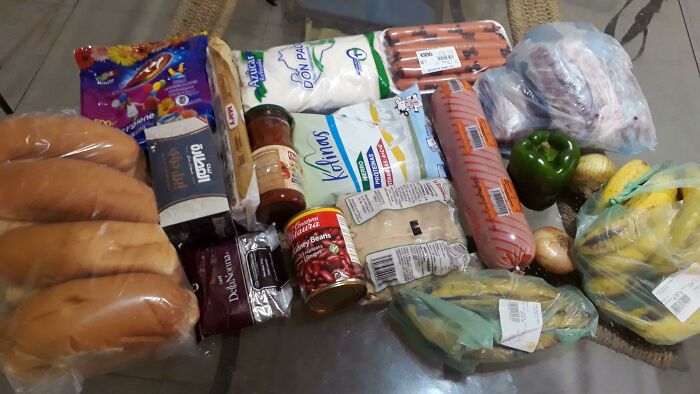 Oye, por qué no... Esta es una compra de unos 20 dólares de comestibles en Venezuela