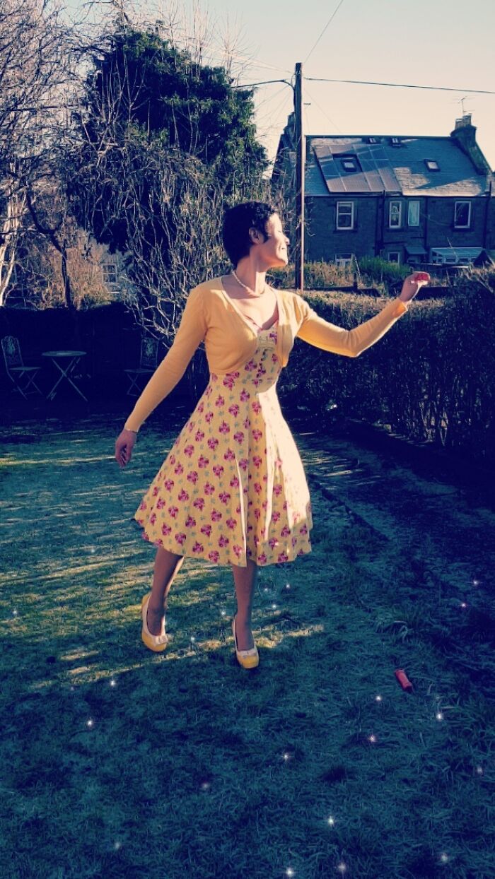 Got The All-Clear For Triple-Negative Breast Cancer In Early January. The Sun Came Out The Other Day, And Just Because, I Put On My Sunniest Outfit, And Twirled About With Genuine Joy. My Husband Took This Photo