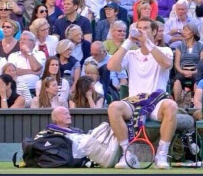 Tennis Player Get His Grandad Courtside Seats By Smuggling Him In His Bag