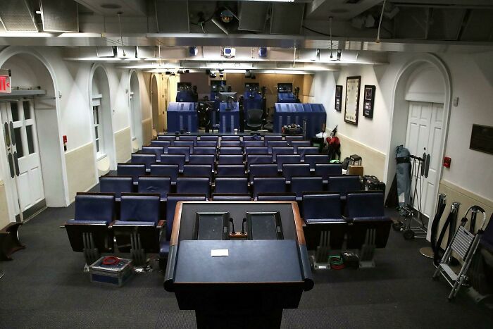 White House Press Room From The Podium