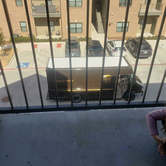 The Tops Of UPS Trucks Are White