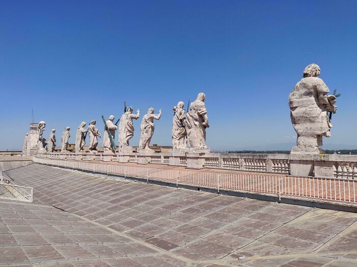 Statues Overlooking Saint Peter's Square, Vatican City