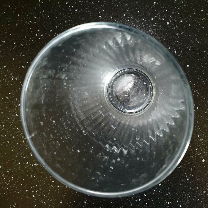 This Kitchen Counter Along With An Empty Drinking Glass Sort Of Looks Like A Death Star In Space