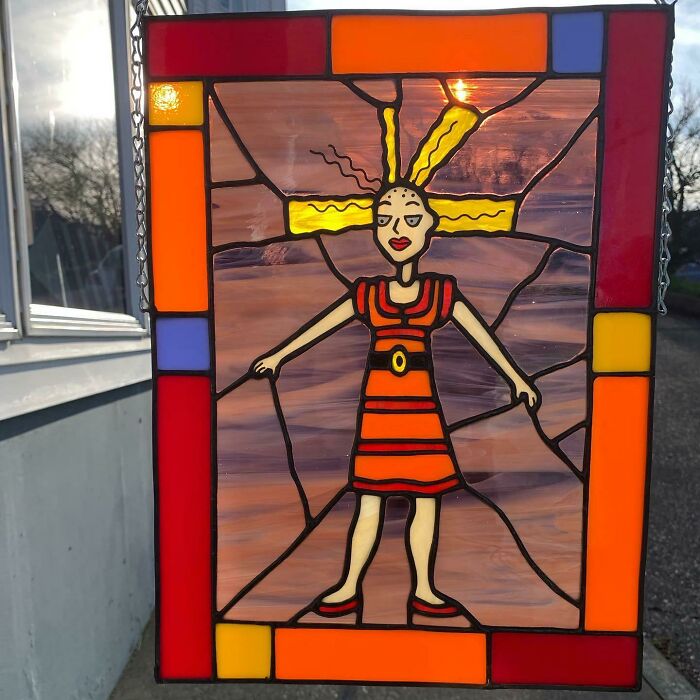 I Made A Stained Glass Cynthia!