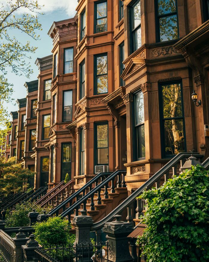 Brownstones In Park Slope, Brooklyn, NYC