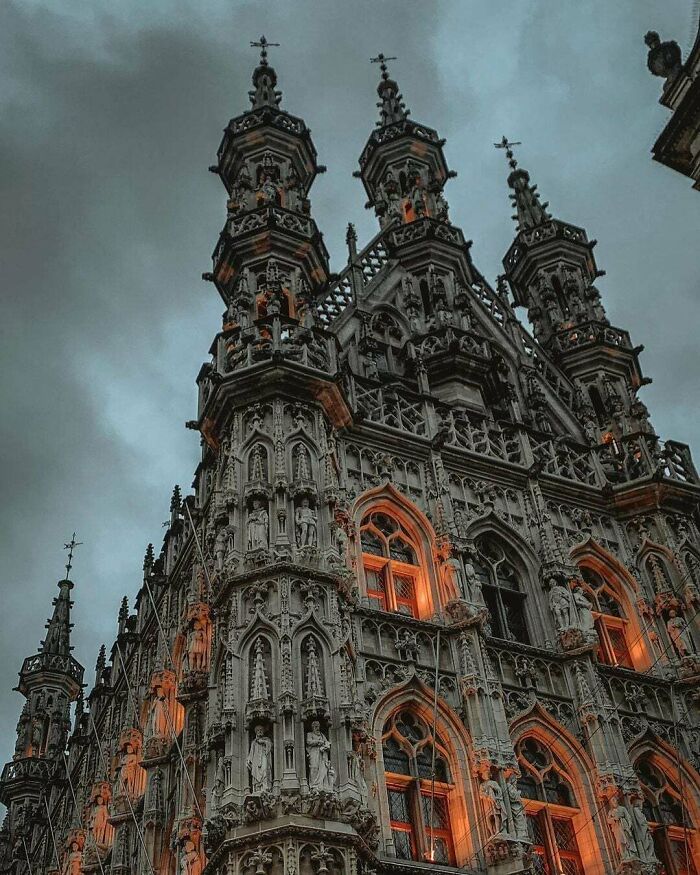 Leuven Town Hall (1448-1469) Belgium, One Of The Best-Known Gothic Town Halls Worldwide & It Took Three Architects And Thirty Years To Build It