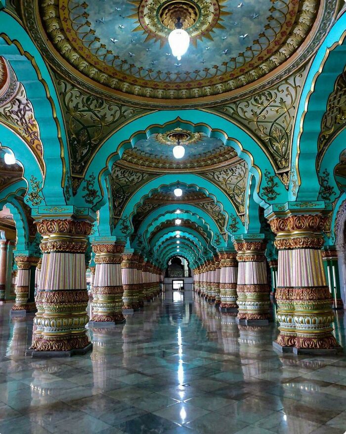 Durbar Hall Of Mysore Palace, India