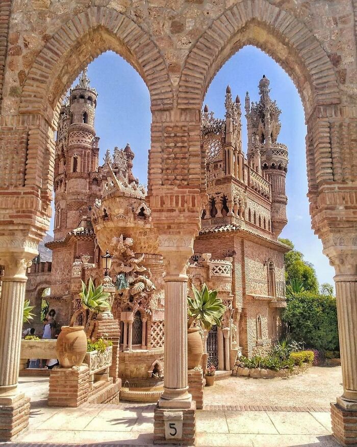 Castillo De Colomares In Andalusia, Spain