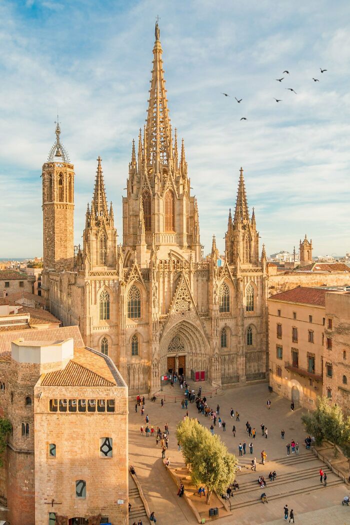 Santa Cruz Y Santa Eulalia Cathedral. Barcelona, Spain