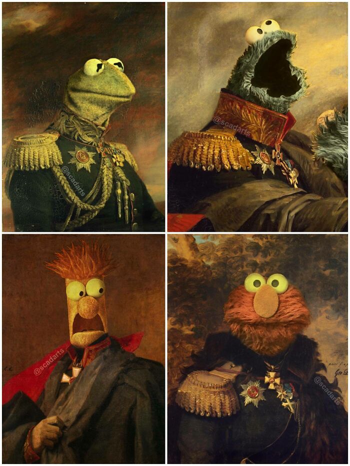 Thanks I Love Muppets Photoshopped Onto Old Paintings