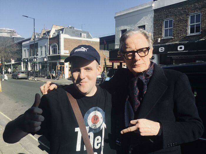 So I’m Strolling Through London And I Hear A Gentleman Say To Me “I Like Your T-Shirt” To Which I Say “Are You Bill Nighy”. He’s A Lovely Guy