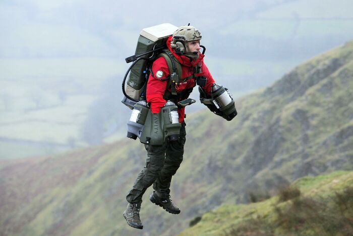 Paramedics Of The Great North Air Ambulance Training On Jet Suits To Reach Emergencies This Summer. Flying To A Fell In 90 Seconds Instead Of 30 Minutes On Foot, Lake District, UK