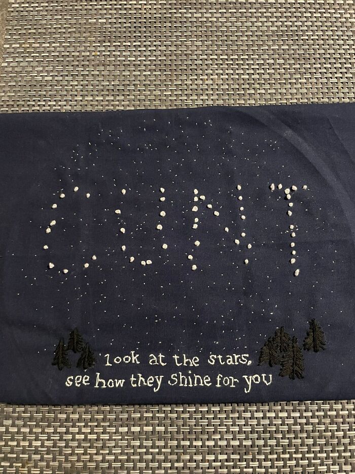 My Sister Has Taken Up Embroidery...