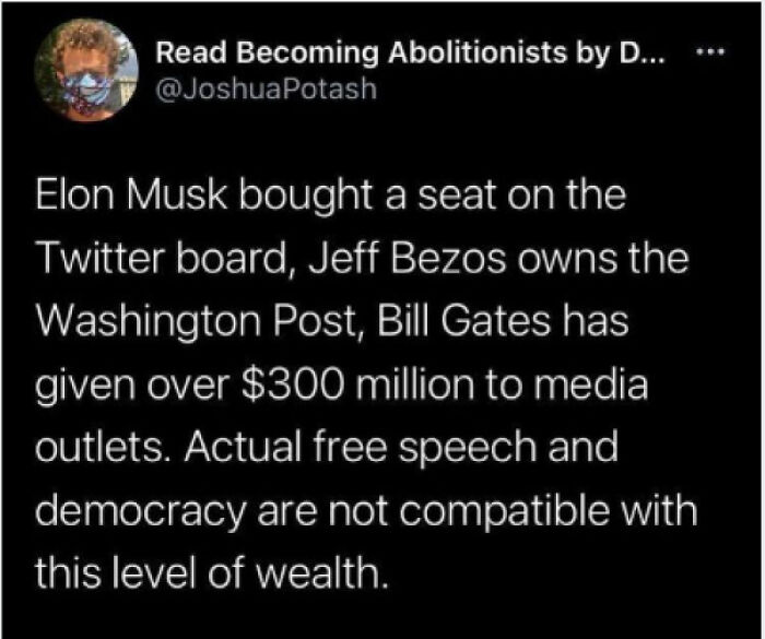 Billionaires Buy And Own "Free Speech"