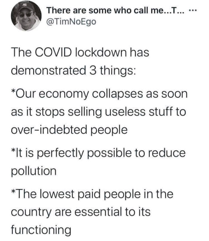 The Covid Lockdown Exposed Consumerism