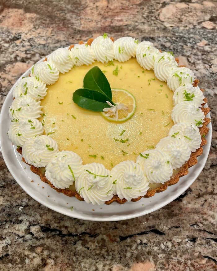 Made A Tart From A Key Lime Tree I Grew From Seed 9 Years Ago