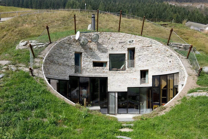 Hole House Or Villa Vals, Switzerland