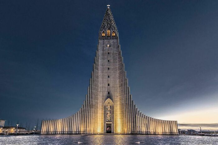 Hallgrímskirkja: Lutheran Church In Reykjavík, Iceland. Commissioned In 1937 And Completed In 1986.