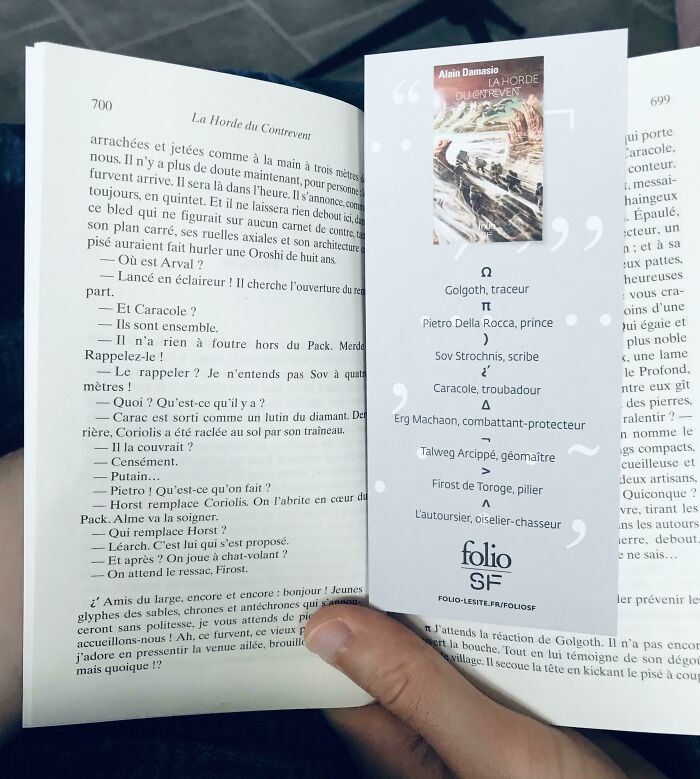 The Book My SO Purchased Came With A Bookmark That Listed The Character’s Names And Their Roles