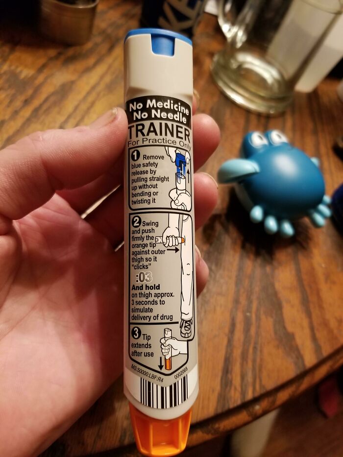 This Training Epipen That Came With My Girlfriend's Epipens