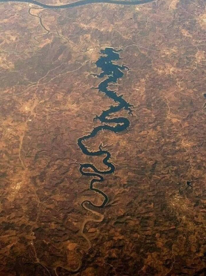 Blue Dragon River In Portugal