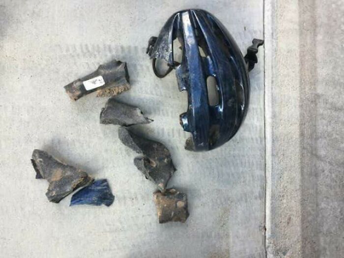 Just A Reminder As To Why You Should Always Wear A Helmet