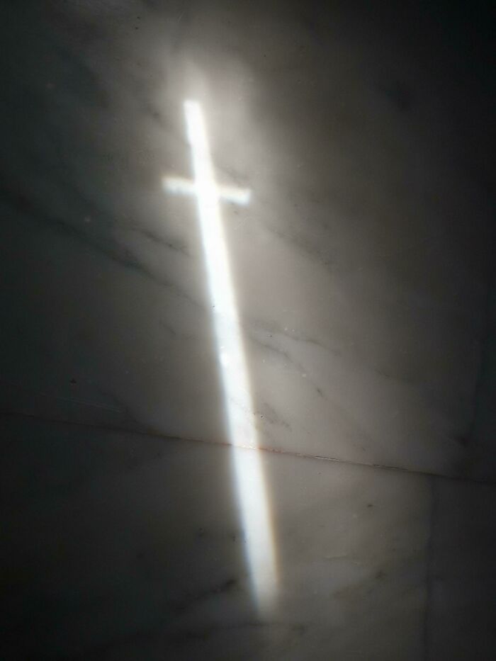 This Sun Reflection Through My Window Is Shaped Like A Sword