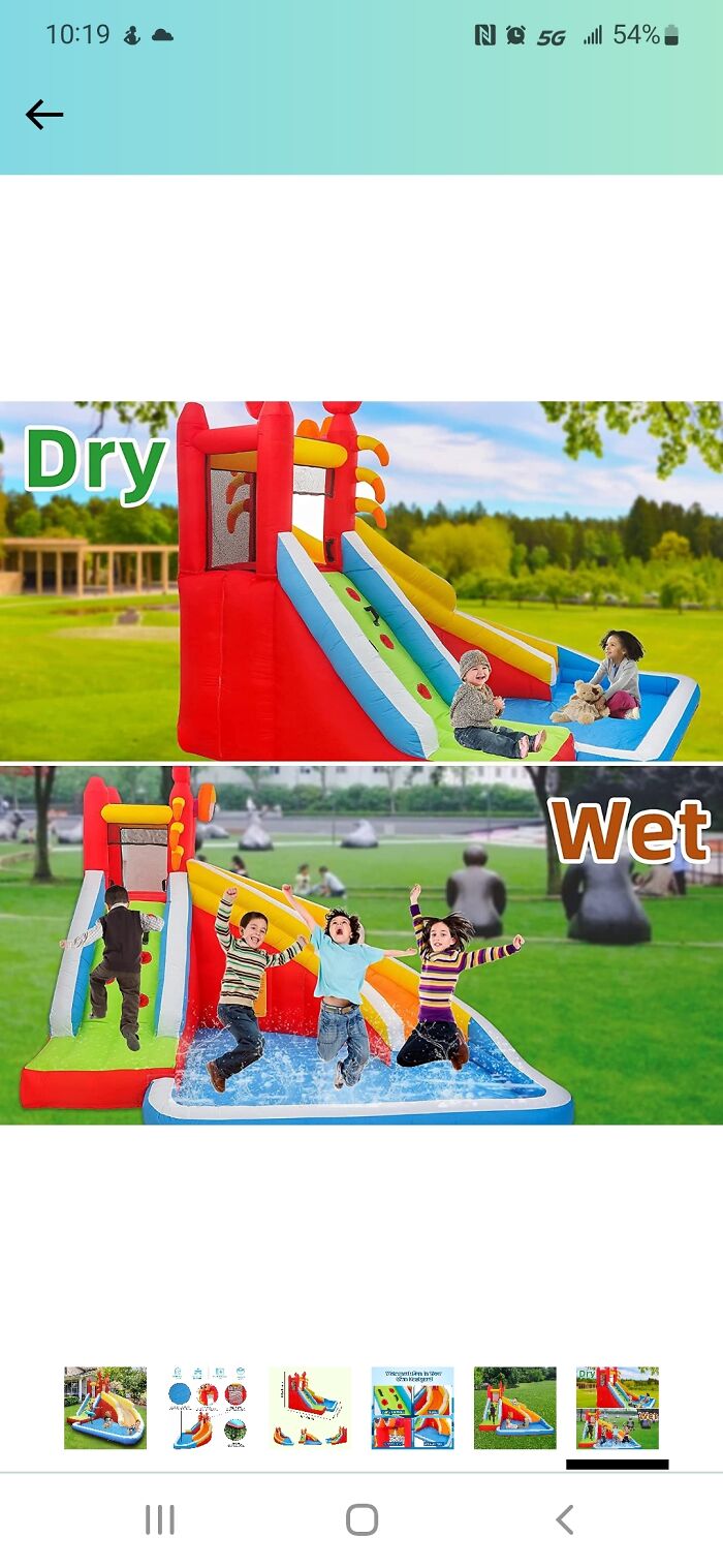 This Awful Photoshop For A Slide I Saw An Ad For. Why Are They Wearing Normal Clothes In The Water? What The Heck Is Going On In The Background? So Many Questions!