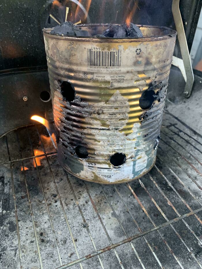 Homemade Charcoal Starter. Actually Worked Quite Well