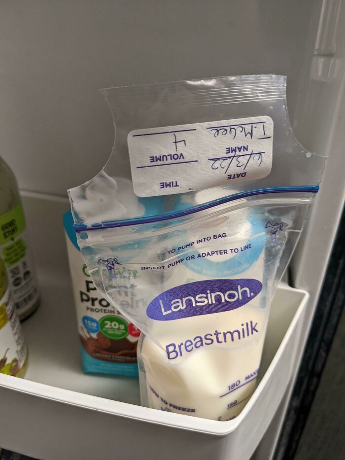 My Coworker Puts His Coffee Creamer In Breast Milk Bags In The Common Fridge