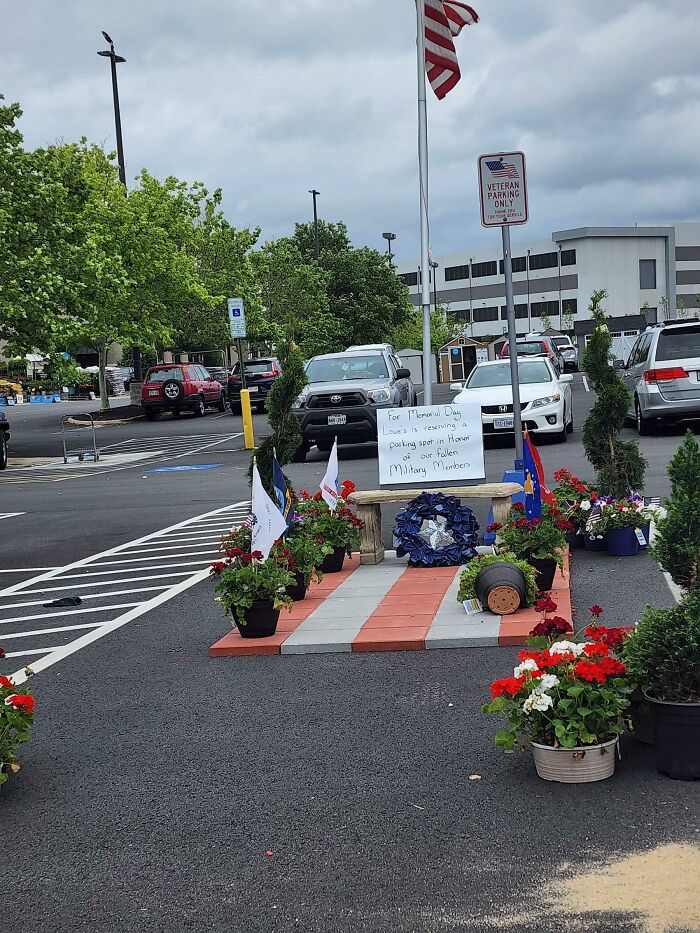 In Recognition Of Memorial Day, Lowe's Blocked Veteran Only Parking