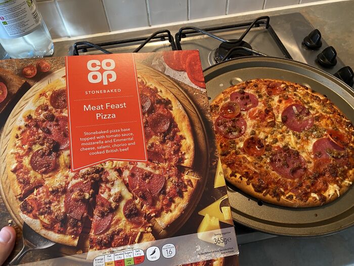 My Pizza Looked Just As Good As The Picture On The Box