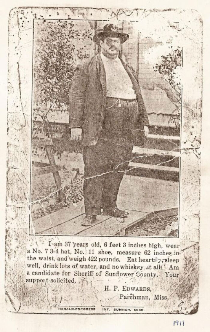 This Man From 1911 Running For Sheriff