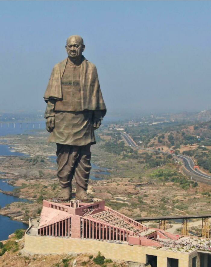 La estatua de la Unidad en India (Es la estatua más grande del mundo) 