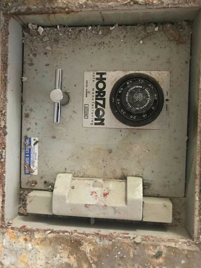 My Parents Are Redoing The Tile Floor In The Kitchen, And They Found A Safe Under The Tile. It Was Empty
