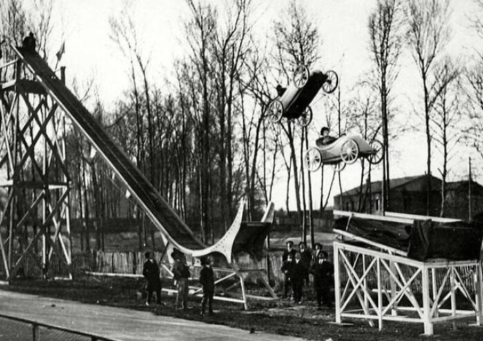 Rides At A Fair In France In 1910