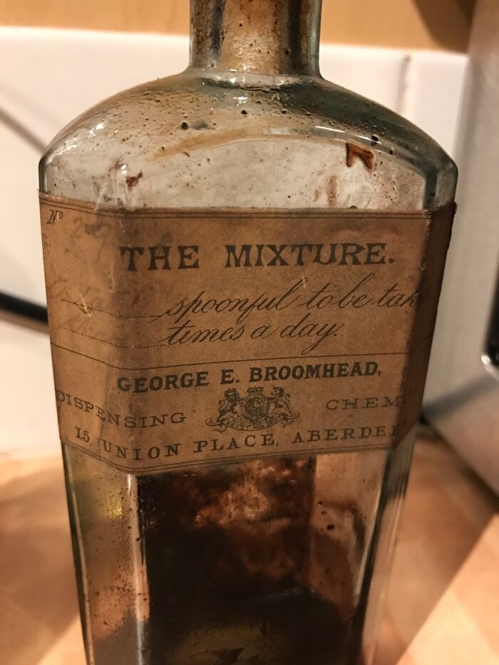 Found A Bottle Of "The Mixture" During Renovations