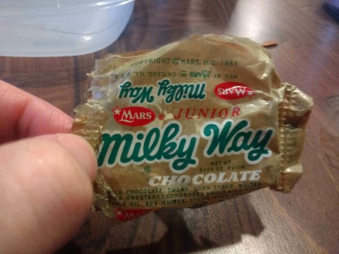 This Milky Way Wrapper From 1961 I Found In My Wall