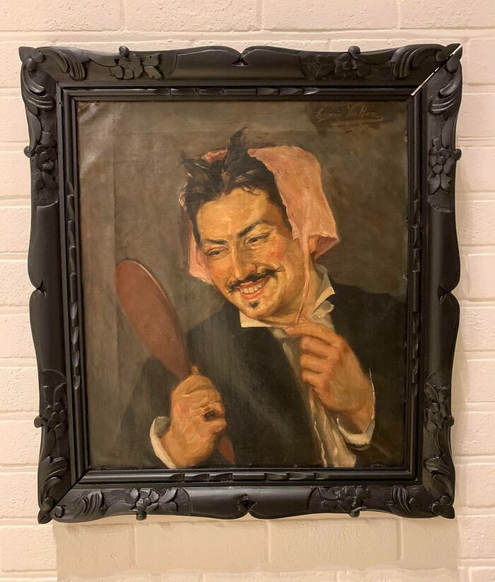 19th Century Painting I Found On My Grandparents’ Attic (I Repainted The Frame)