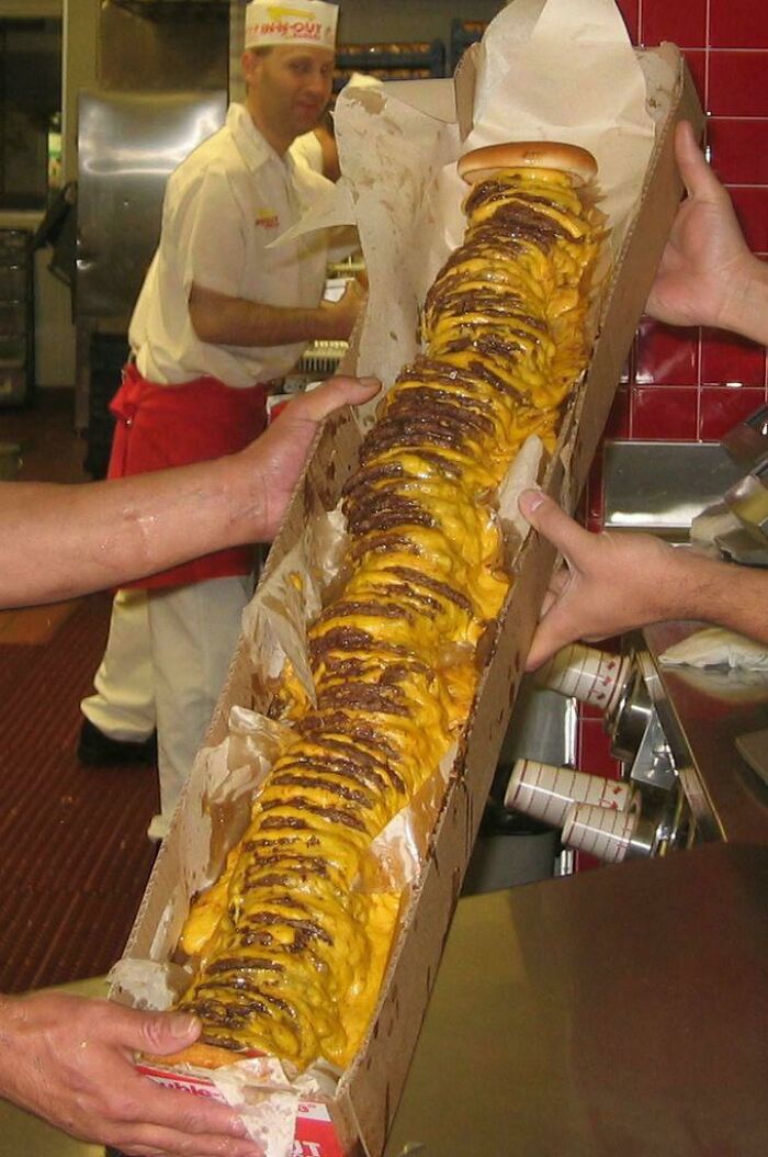 Someone Actually Ordered A 100x100 Burger From In-N-Out