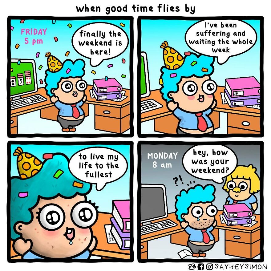 Impossible Not To Laugh With The Colorful And Funny Comics Of “Say Hey Simon Comics” (New Pics)