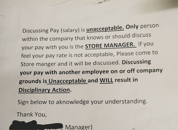My New Manager Wrote This Up Today. Non-Union Grocery Business In Ohio. What Are My Options? Is This Legal? 