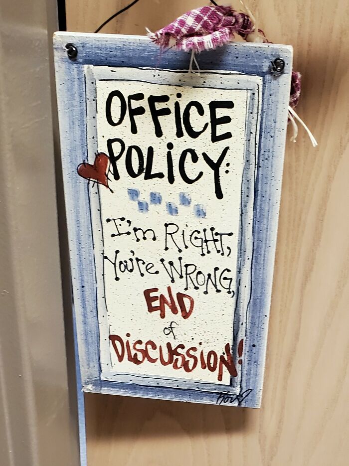 Great Sign To See Outside Your Hr Department