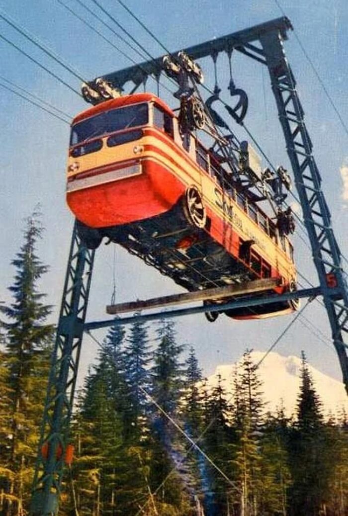 The Timberline Lodge Ski Resort, Which Is Located In Oregon (USA), Could Be Reached Along The Mountain Road By Your Own Car, By Bus, As Well As By An Unusual Bus.